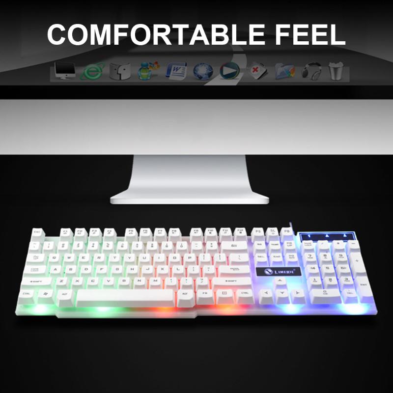 Non Slip LED Rainbow Backlit Keyboard Set Splash Proof 104 Key Computer PC Ergonomic Wired USB Gaming Mouse Replacement Parts
Non Slip LED Rainbow Backlit Keyboard Set Splash Proof 104 Key Computer PC Ergonomic Wired USB Gaming Mouse Replacement Parts