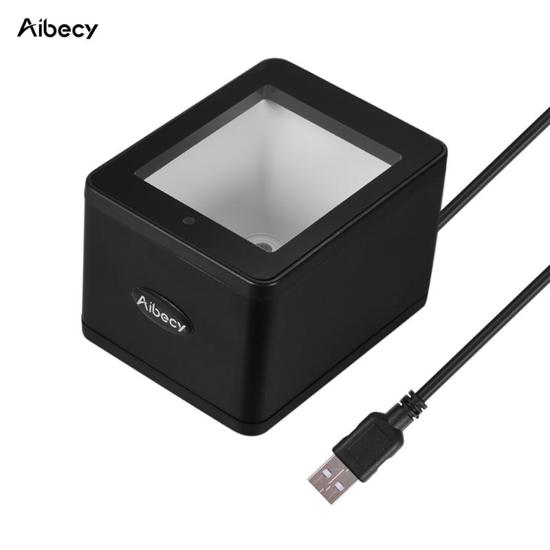 

Aibecy YHD-9800 Desktop 1D/2D/QR Barcode Scanner USB Wired Bar Code Reader CMOS Image Hand-Free for Mobile Payment for shop