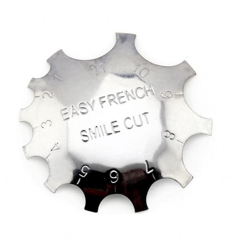 1Pc Easy French Line Edge Nail Cutter Stencil Tool Smile Shape Trimmer Clipper Styling Forms Manicure Nail Art Tools TMB01#
1Pc Easy French Line Edge Nail Cutter Stencil Tool Smile Shape Trimmer Clipper Styling Forms Manicure Nail Art Tools TMB01#