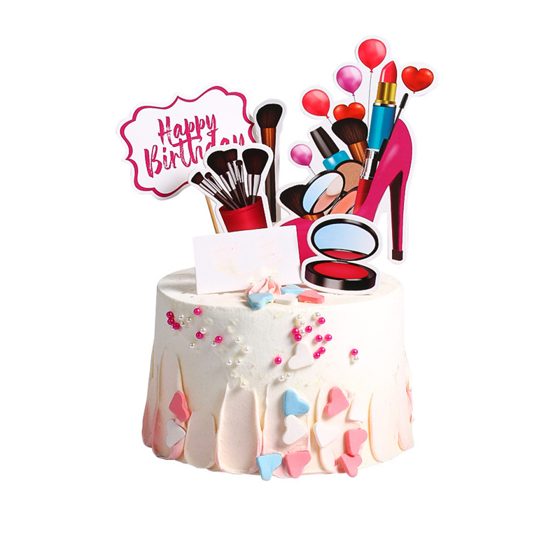 6pcs New High heel girl Cake Topper Lipstick bag cosmetics birthday party cupcake toppers Birthday happy dessert Cake decoration
6pcs New High heel girl Cake Topper Lipstick bag cosmetics birthday party cupcake toppers Birthday happy dessert Cake decoration