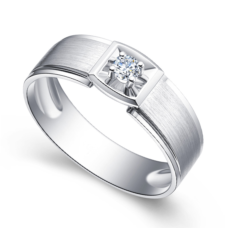 14K Au585 White Gold Ring Men Wedding Anniversary Engagement Party Ring Square 4 Claw Round Moissanite Diamond Casual Sporty 
14K Au585 White Gold Ring Men Wedding Anniversary Engagement Party Ring Square 4 Claw Round Moissanite Diamond Casual Sporty