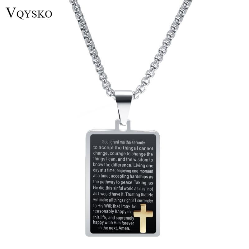 Bible Men Necklace Male Stainless Gold Color Cross Pendant Christmas Gift Christian Jewelry
Bible Men Necklace Male Stainless Gold Color Cross Pendant Christmas Gift Christian Jewelry