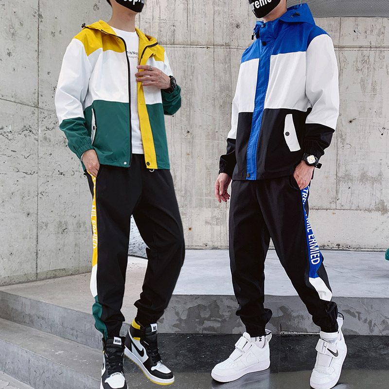 2020 Spring Autumn Hoodies Hooded New Fashion Long Sleeve Coat Hip Hop Hoodie Suit Men's Casual Sports Cargo Pants Teenage Suits, Blue
2020 Spring Autumn Hoodies Hooded New Fashion Long Sleeve Coat Hip Hop Hoodie Suit Men's Casual Sports Cargo Pants Teenage Suits, Blue