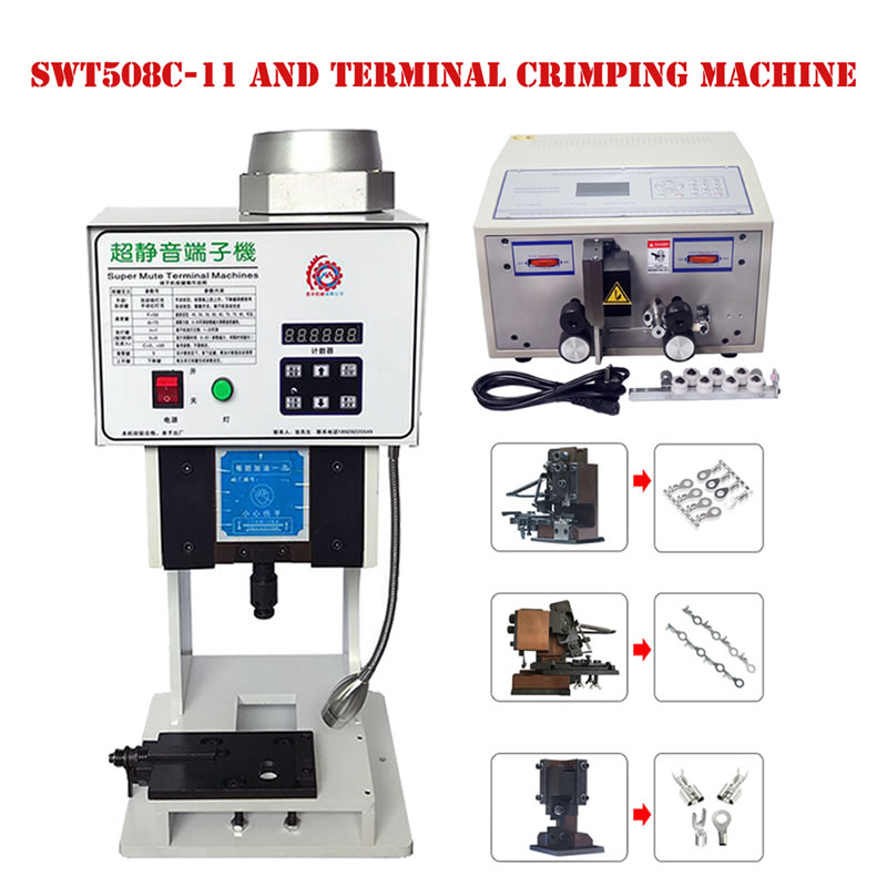 SWT508C computer wire stripper peeling cutting stripping and twisting machine 1mm-2.5mm2 1.5T terminal crimping machine
SWT508C computer wire stripper peeling cutting stripping and twisting machine 1mm-2.5mm2 1.5T terminal crimping machine