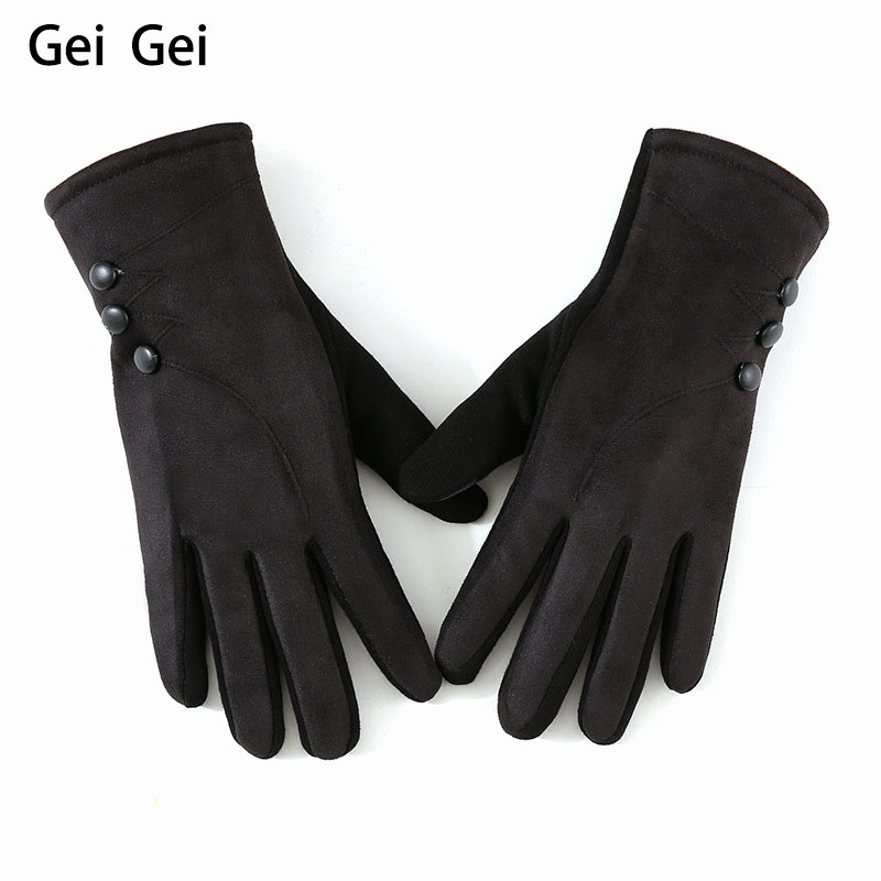 Women's winter new flannel touch screen warm gloves fashion simple button windproof riding gloves student five-finger
Women's winter new flannel touch screen warm gloves fashion simple button windproof riding gloves student five-finger