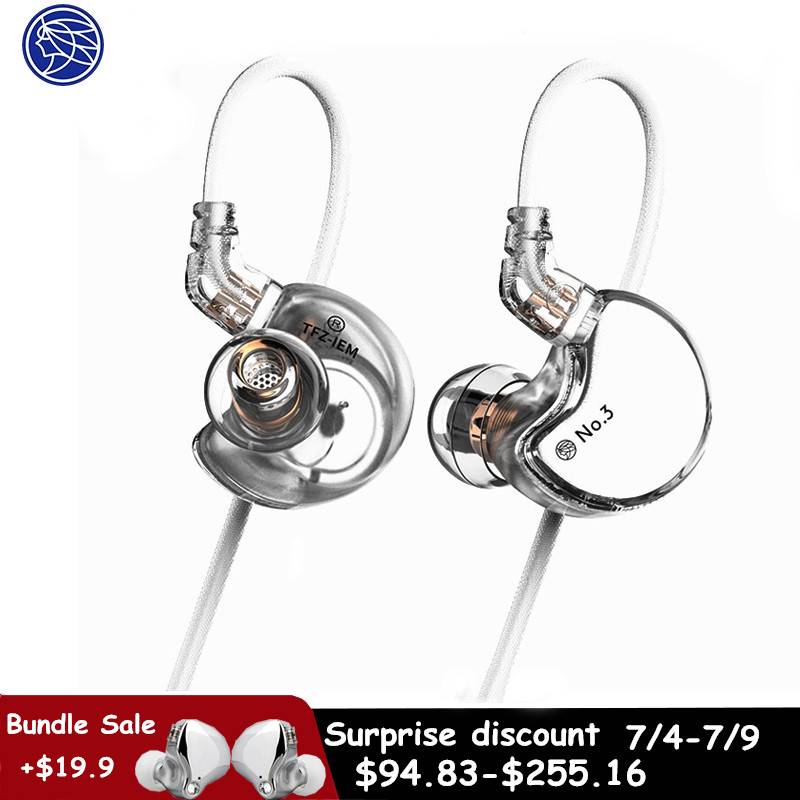 TFZ NO.3 In-ear Dynamic Driver Super Bass Noise Cancelling Headphones Dj Stereo Headset 0.78mm 2Pin Detachable Cable
TFZ NO.3 In-ear Dynamic Driver Super Bass Noise Cancelling Headphones Dj Stereo Headset 0.78mm 2Pin Detachable Cable