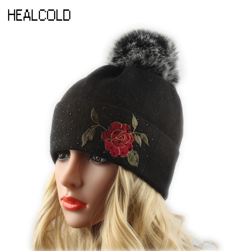 HEALCOLD Womens Winter Faux Fur Hats For Ladies Diamond Beanie Embroidery Floral Casual Cap, White
HEALCOLD Womens Winter Faux Fur Hats For Ladies Diamond Beanie Embroidery Floral Casual Cap, White