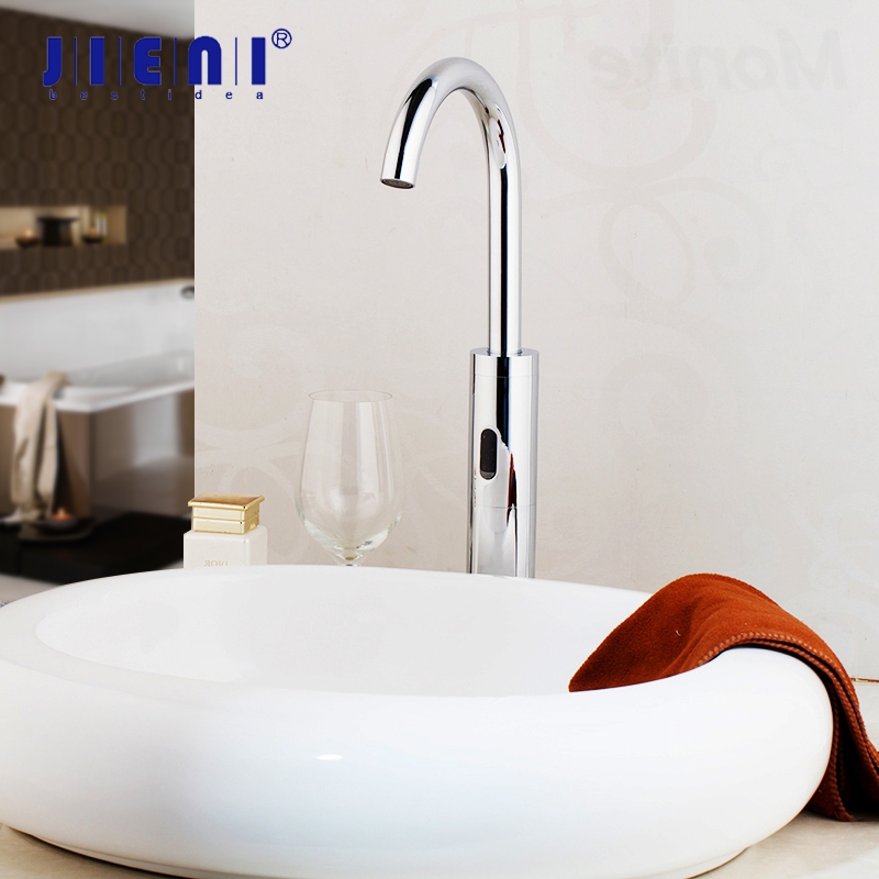 JIENI Chrome Polish 360 Swivel Bathroom Basin Sink Faucet Water Mixer Tap Touch-Free Infrared Basin Tap Automatic Sensor Faucet
JIENI Chrome Polish 360 Swivel Bathroom Basin Sink Faucet Water Mixer Tap Touch-Free Infrared Basin Tap Automatic Sensor Faucet