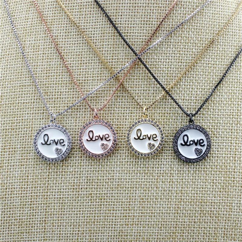 Pendant Necklaces 16inch 10pcs/lot Fashion Exquisite Love Cz Necklace,enamel Zircon Jewelry Accessories, Necklace Wholesale
Pendant Necklaces 16inch 10pcs/lot Fashion Exquisite Love Cz Necklace,enamel Zircon Jewelry Accessories, Necklace Wholesale