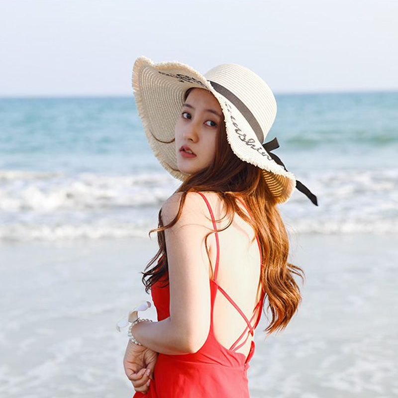Printed Bow-knot Wide Brim Sunscreen For Women Sun Hat Breathable All-match Letter Sun Hat, Cy5177k
Printed Bow-knot Wide Brim Sunscreen For Women Sun Hat Breathable All-match Letter Sun Hat, Cy5177k