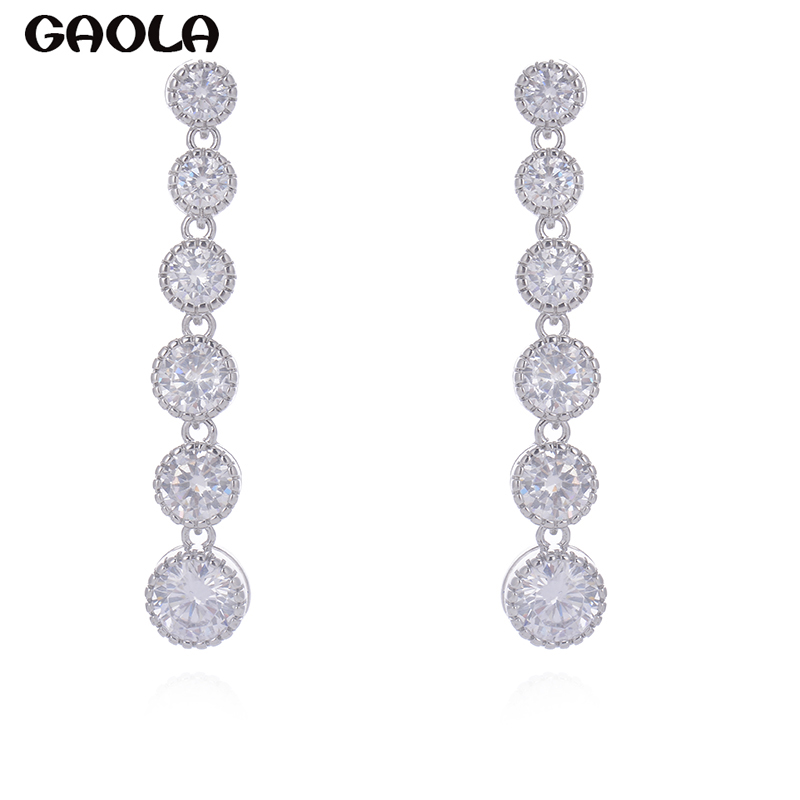 GAOLA Women Jewelry Geometric Long Round Earring Clear Cubic Zirconia Dangle Earrings GLE2958
GAOLA Women Jewelry Geometric Long Round Earring Clear Cubic Zirconia Dangle Earrings GLE2958
