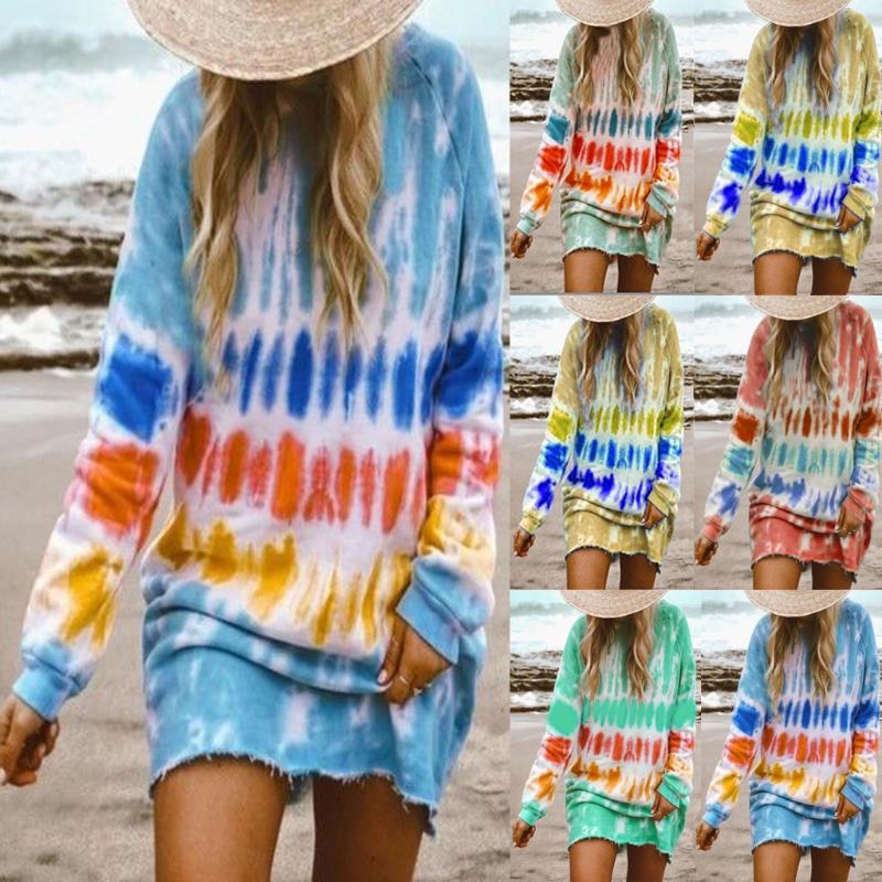 Women' Tie-dye Sweatshirts Autumn Pullover Female Oversized Long Sleeve Crewneck Loose Casual Dress Color Patchwork Hoodie, Bu
Women' Tie-dye Sweatshirts Autumn Pullover Female Oversized Long Sleeve Crewneck Loose Casual Dress Color Patchwork Hoodie, Bu