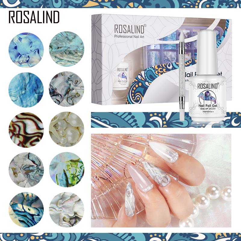 ROSALIND Gel Nail Polish Set for Nail Foil Sticker Transfer Art Decorations Kit All For Manicure DIY Fingertips Art 15ml
ROSALIND Gel Nail Polish Set for Nail Foil Sticker Transfer Art Decorations Kit All For Manicure DIY Fingertips Art 15ml