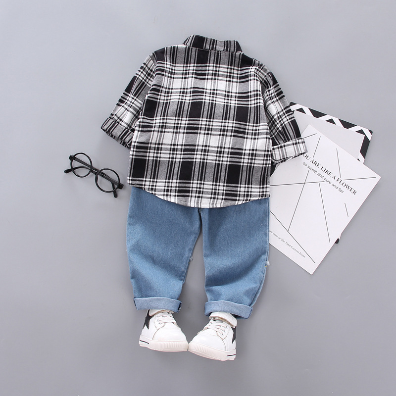 Kids Baby Boys Clothes Cotton Outfits Sets Shirt + Trousers Children Boy Elastic Waist Pants Cotton Blend Clothing, Black 
Kids Baby Boys Clothes Cotton Outfits Sets Shirt + Trousers Children Boy Elastic Waist Pants Cotton Blend Clothing, Black