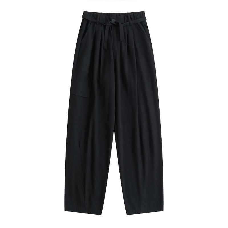 Original Design Autumn Winter Women Basic Trousers Black High Waist Belt Female Cotton Long Pants BF Style Minimalism Streetwear
Original Design Autumn Winter Women Basic Trousers Black High Waist Belt Female Cotton Long Pants BF Style Minimalism Streetwear