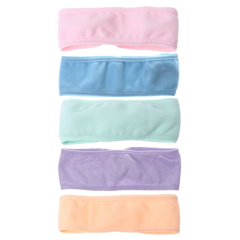Soft hair band make-up spa shower head on women's head Soft headband (five colors available)
Soft hair band make-up spa shower head on women's head Soft headband (five colors available)