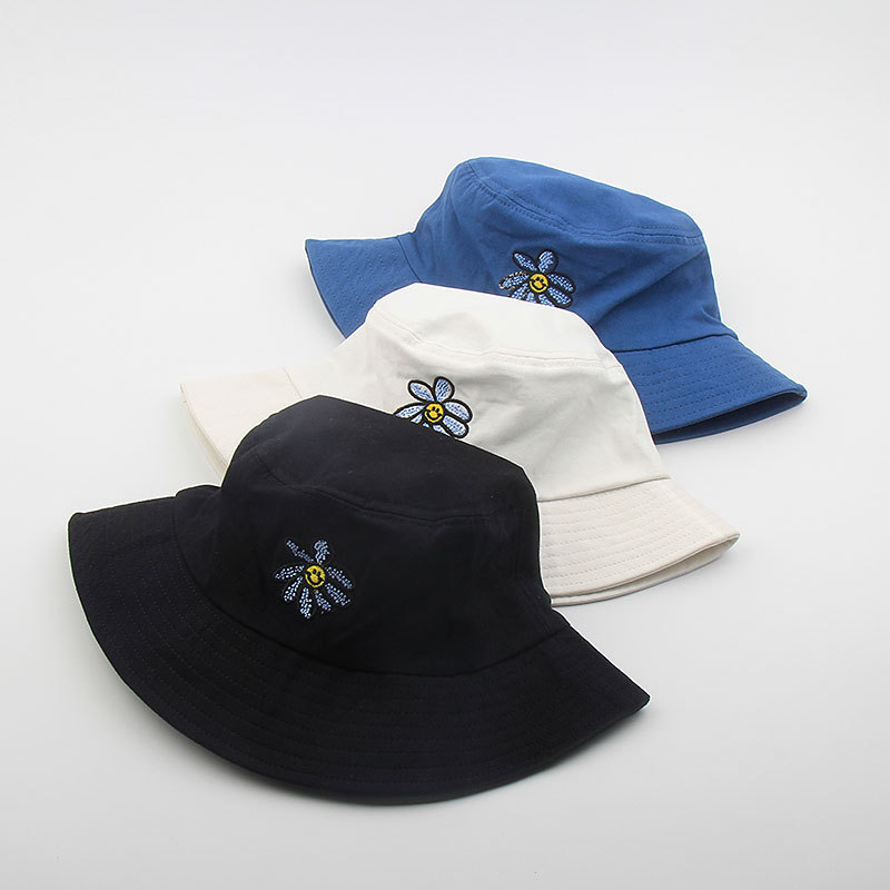Daisies Bucket Hat Women Fashion Cotton Summer Beach Sun Hats Foldable Bob Chapeau Female Embroidered Fisherman Hat Panama Cap, White
Daisies Bucket Hat Women Fashion Cotton Summer Beach Sun Hats Foldable Bob Chapeau Female Embroidered Fisherman Hat Panama Cap, White