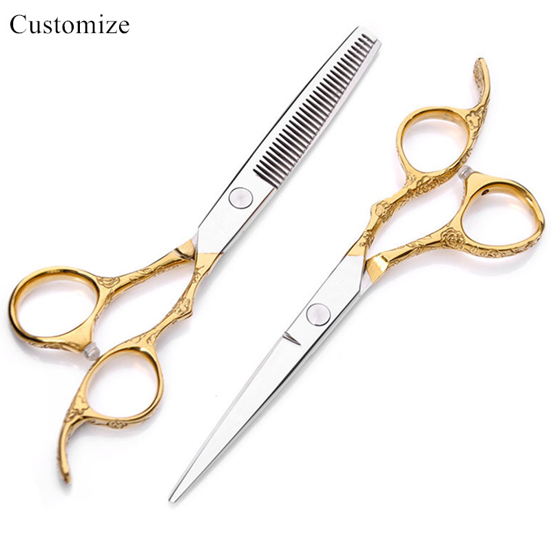 Customize professional 6 inch Japan gold plum cut hair salon scissors cutting barber makas Thinning shears hairdressing scissors
Customize professional 6 inch Japan gold plum cut hair salon scissors cutting barber makas Thinning shears hairdressing scissors