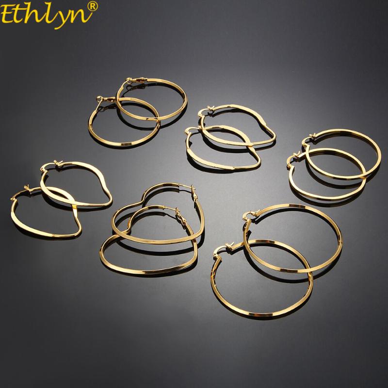 Ethlyn Hiphop Style Big Round Size Female Gold Color African Hoop Earrings Gifts for Ladies E68
Ethlyn Hiphop Style Big Round Size Female Gold Color African Hoop Earrings Gifts for Ladies E68