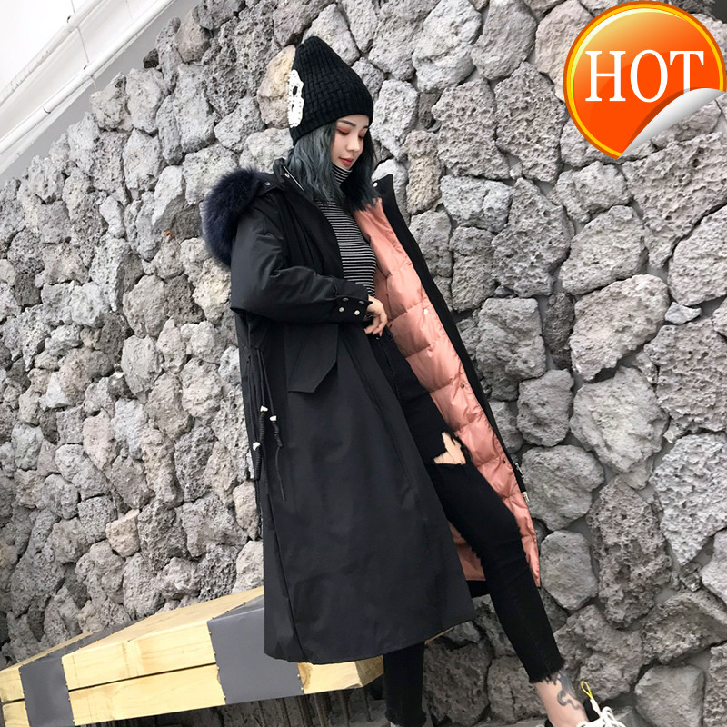 Women' Down Winter Jacket Korean Style Woman Parkas Puffer Jackets Female Coats Raccoon Fur Collar Women' Clothing WPY1014, Black heise 
Women' Down Winter Jacket Korean Style Woman Parkas Puffer Jackets Female Coats Raccoon Fur Collar Women' Clothing WPY1014, Black heise