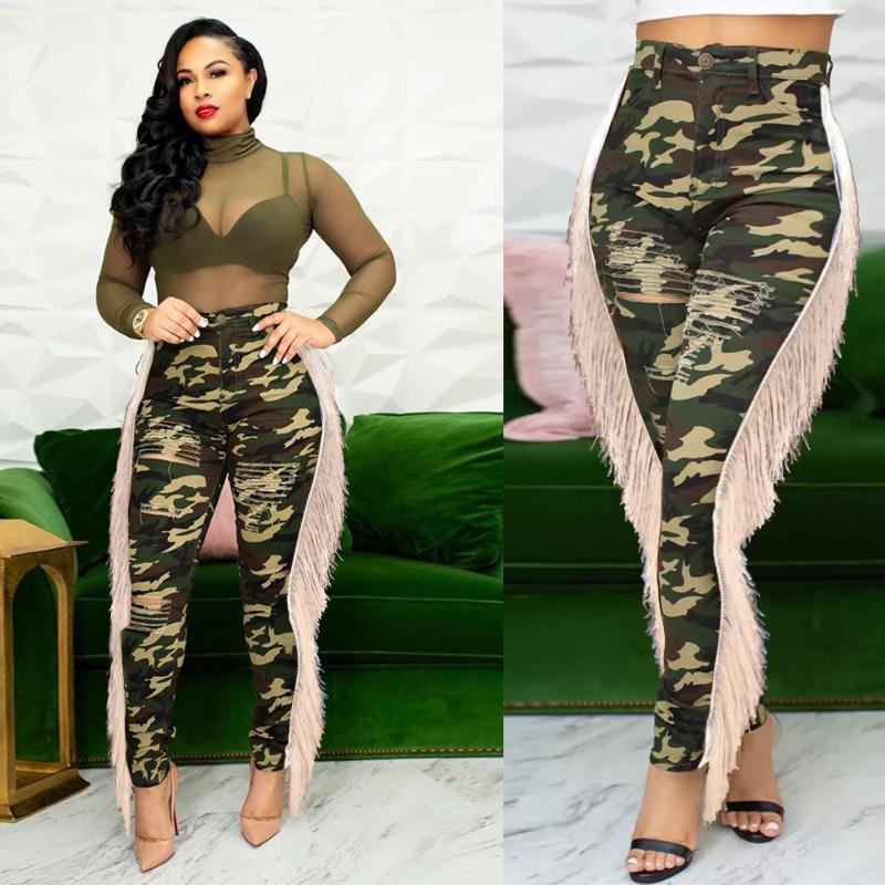 Women high waist casual jeans fashion camouflage pattern holes tassel on both sides skinny jeans street trend denim trousers, 01
Women high waist casual jeans fashion camouflage pattern holes tassel on both sides skinny jeans street trend denim trousers, 01