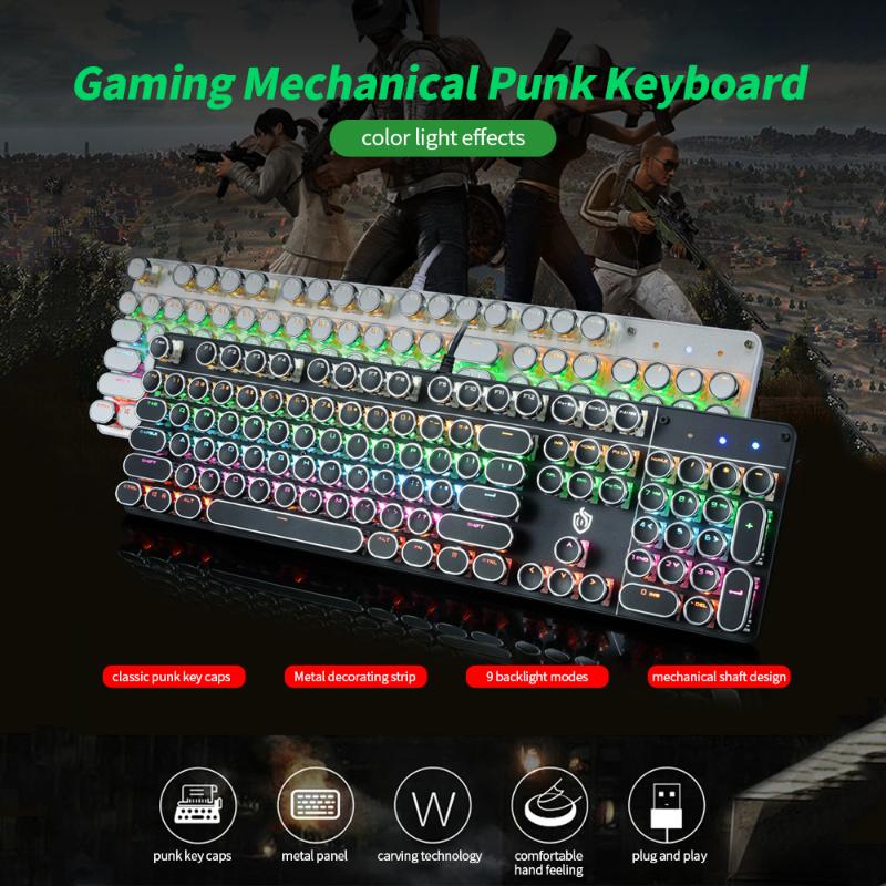 HJK900-7 Wired Mechanical Keyboard with 104 Keys Backlight Effect Keyboard for Laptop PC computer with OUTEMU
HJK900-7 Wired Mechanical Keyboard with 104 Keys Backlight Effect Keyboard for Laptop PC computer with OUTEMU