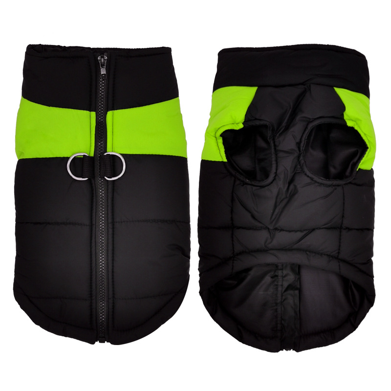 Winter Warm Dog Clothes Waterproof Pet Padded Vest Jacket Zipper Coat For Small Medium Large Dogs Chihuahua Pug Ropa Para Perros