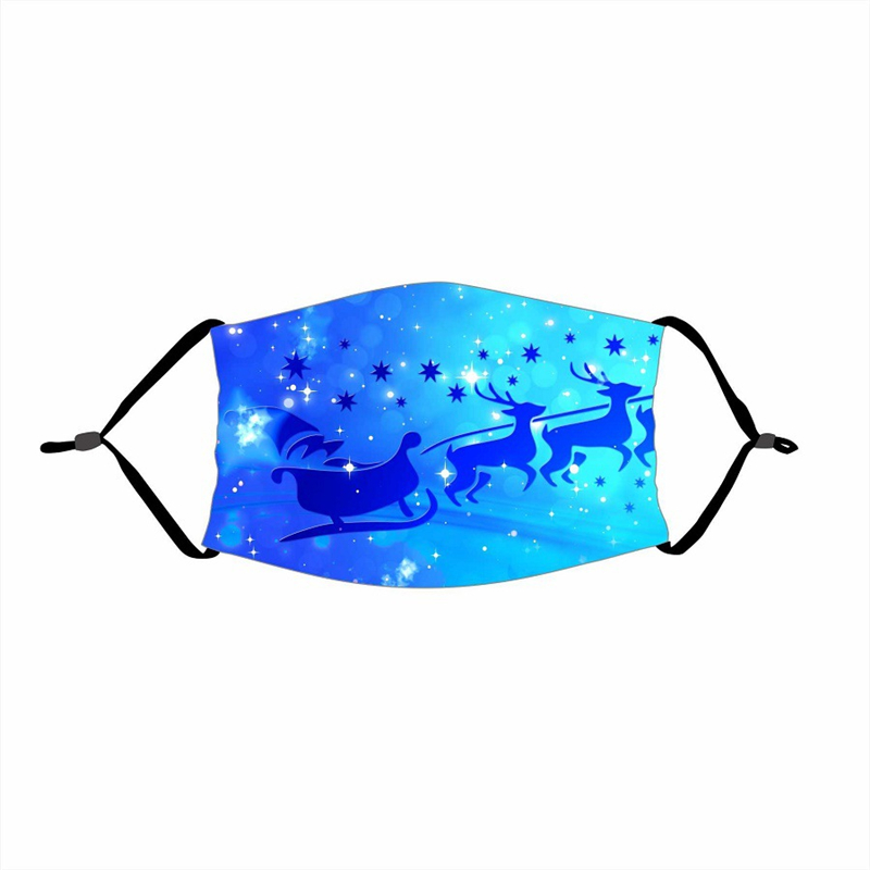 Christmas Gift Adults Washable Prints Mask Christmas Decorations For Home Xmas Outdoor Festival Decor Navidad Noel New Year 2021