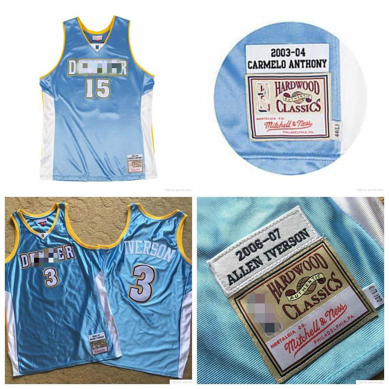 Men Denver Nuggets Allen Iverson 3 Carmelo Anthony 15 Mitchell & Ness 2003-04 2006-07 Hardwoods Classics Authentic Jersey, Black;red
Men Denver Nuggets Allen Iverson 3 Carmelo Anthony 15 Mitchell & Ness 2003-04 2006-07 Hardwoods Classics Authentic Jersey, Black;red