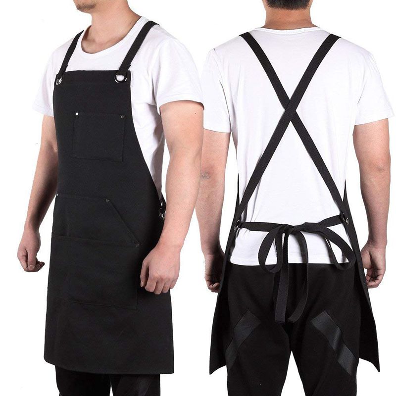 Canvas Work Apron with Tool Pockets Cross-Back Straps & Adjustable Apron Heavy Duty With Pockets For Men and Women
Canvas Work Apron with Tool Pockets Cross-Back Straps & Adjustable Apron Heavy Duty With Pockets For Men and Women