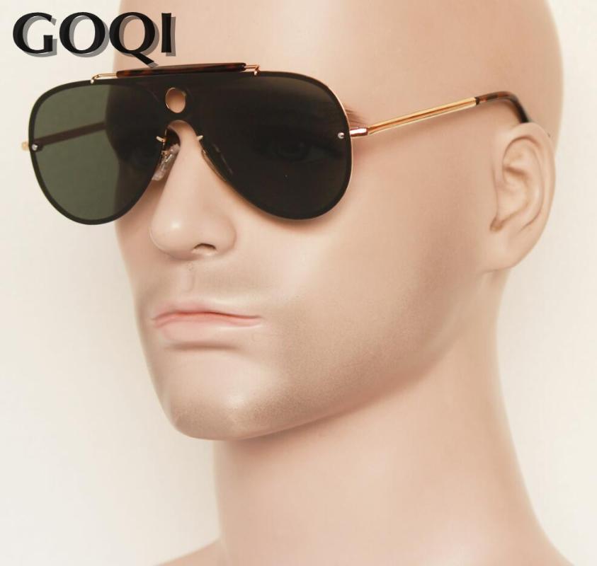 GOQI 2020 iconic style flat large metal 57MM polarized lens, classical vintage men driving and traveling sunglasses ,men gafas
GOQI 2020 iconic style flat large metal 57MM polarized lens, classical vintage men driving and traveling sunglasses ,men gafas