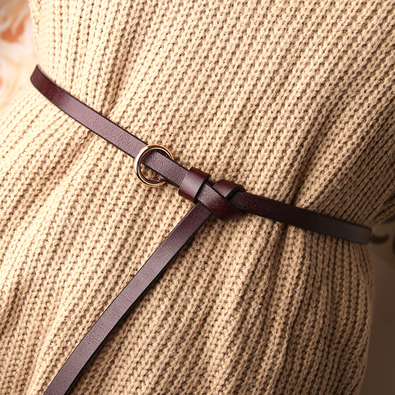 Belts 115cm Women's Fine Belt Round Buckle Trousers Sweater Dress Decoration Thin Leather Waistband Solid Color Slim Straps, White
Belts 115cm Women's Fine Belt Round Buckle Trousers Sweater Dress Decoration Thin Leather Waistband Solid Color Slim Straps, White