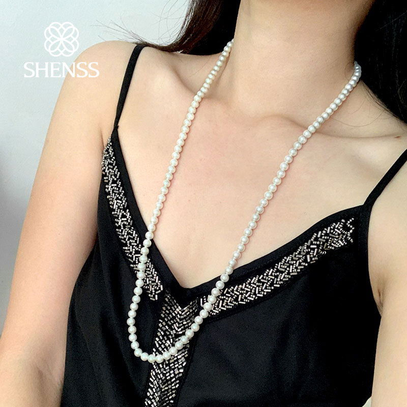 Elegant Classic Jewelry 75cm brilliant light 6mm shell pearl necklace 925 Sterling Silver Tail Chain for Women
Elegant Classic Jewelry 75cm brilliant light 6mm shell pearl necklace 925 Sterling Silver Tail Chain for Women