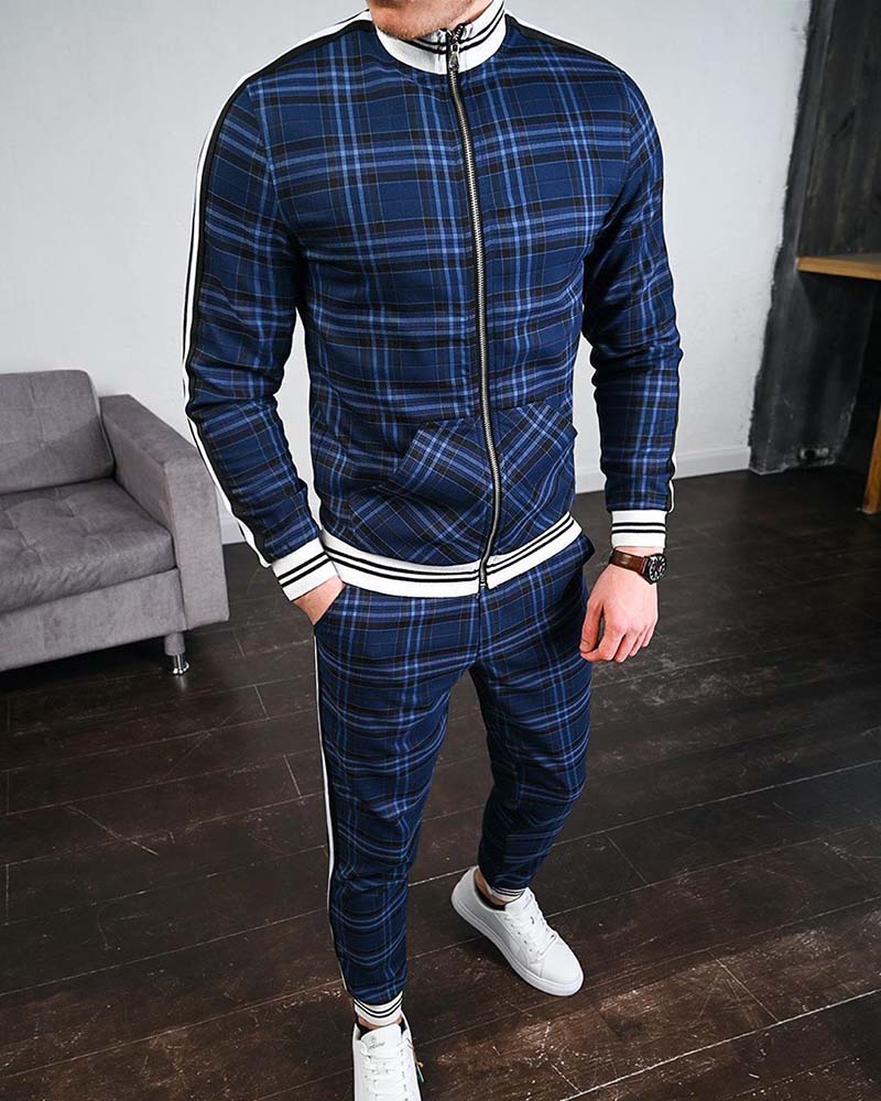 Mens Tracksuits 2020 New Autumn Men Casual Two-piece Suits Fashion Male Europe and America Sportswear Sets 5 Styles Size -3XL, Blue
Mens Tracksuits 2020 New Autumn Men Casual Two-piece Suits Fashion Male Europe and America Sportswear Sets 5 Styles Size -3XL, Blue