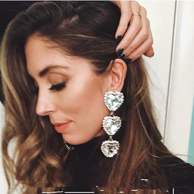 Popular Crystal Heart Charms Big Clip Dangle Earrings For Women Fashion Jewelry Maxi Girls' Collection Earrings No Hole
Popular Crystal Heart Charms Big Clip Dangle Earrings For Women Fashion Jewelry Maxi Girls' Collection Earrings No Hole