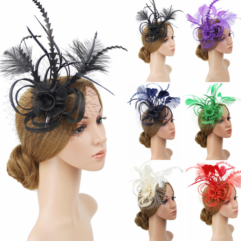 New Fashion Charms Mesh Flower Feather Fascinator Headband Hat Wedding Prom Ladies Headpiece
New Fashion Charms Mesh Flower Feather Fascinator Headband Hat Wedding Prom Ladies Headpiece