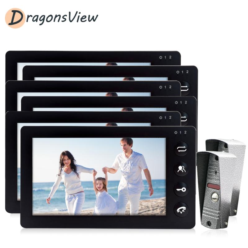 DragonsView 1200TVL Door Intercom 7 inch Video Door Phone 2 Doorbell Cameras with 6 Intercom Monitors Support Motion Detection
DragonsView 1200TVL Door Intercom 7 inch Video Door Phone 2 Doorbell Cameras with 6 Intercom Monitors Support Motion Detection
