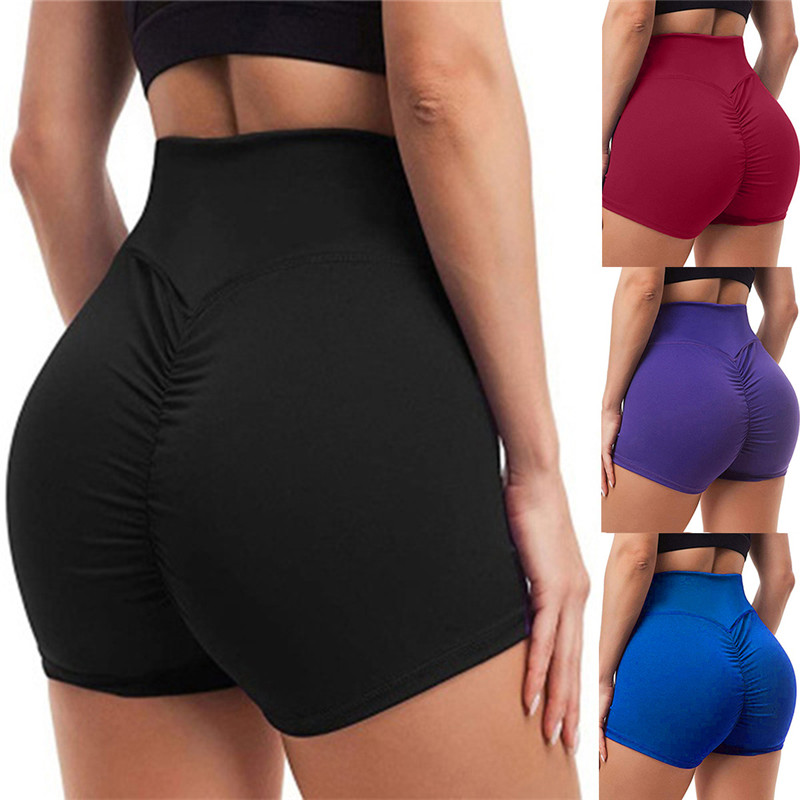 Hot Women Casual Solid Elastic High Waist Push Up Fitness Yoga Shorts Running Gym Stretch Sports Short Pants, Black
Hot Women Casual Solid Elastic High Waist Push Up Fitness Yoga Shorts Running Gym Stretch Sports Short Pants, Black