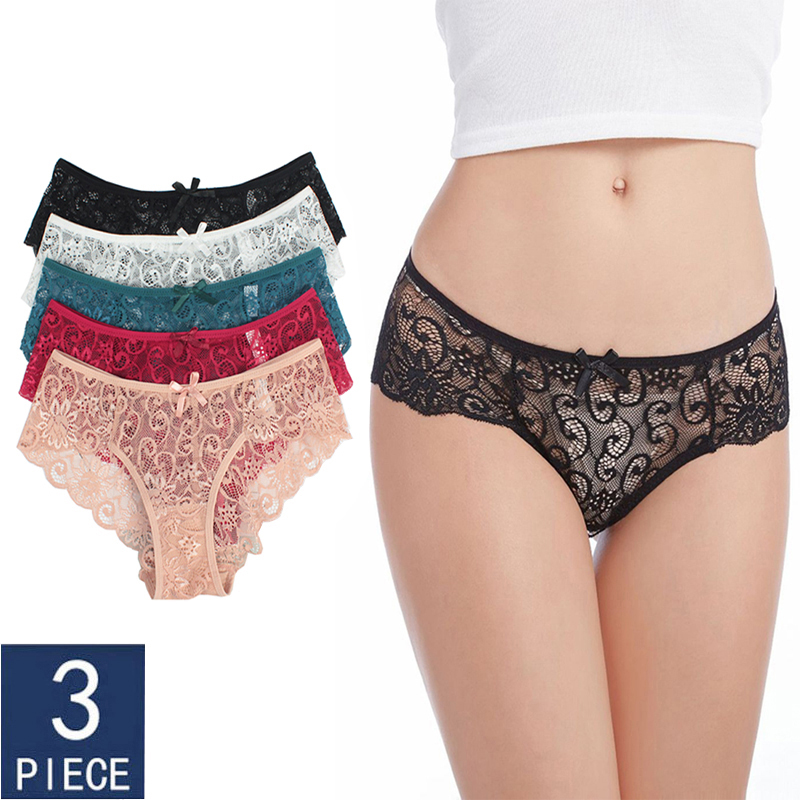 Elovegirl 3 pcs.Breathable Cotton Low Waist Briefs Sexy Lace Brief Women Briefs Transparent Underwear Ladies Hollow Out Panty, Random color 3pcs
Elovegirl 3 pcs.Breathable Cotton Low Waist Briefs Sexy Lace Brief Women Briefs Transparent Underwear Ladies Hollow Out Panty, Random color 3pcs