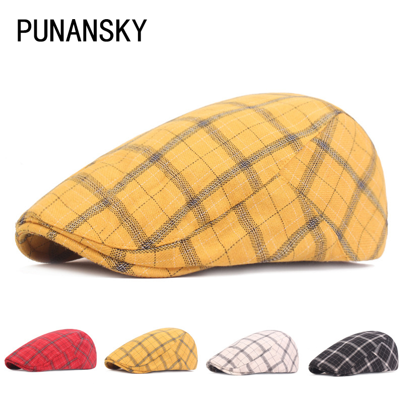 Wholesale Spring autumn Plaid berets Hat Color Cotton Newsboy Caps Gatsby Hats Driving Cabbie Cap peaky blinder for Men Women, White
Wholesale Spring autumn Plaid berets Hat Color Cotton Newsboy Caps Gatsby Hats Driving Cabbie Cap peaky blinder for Men Women, White