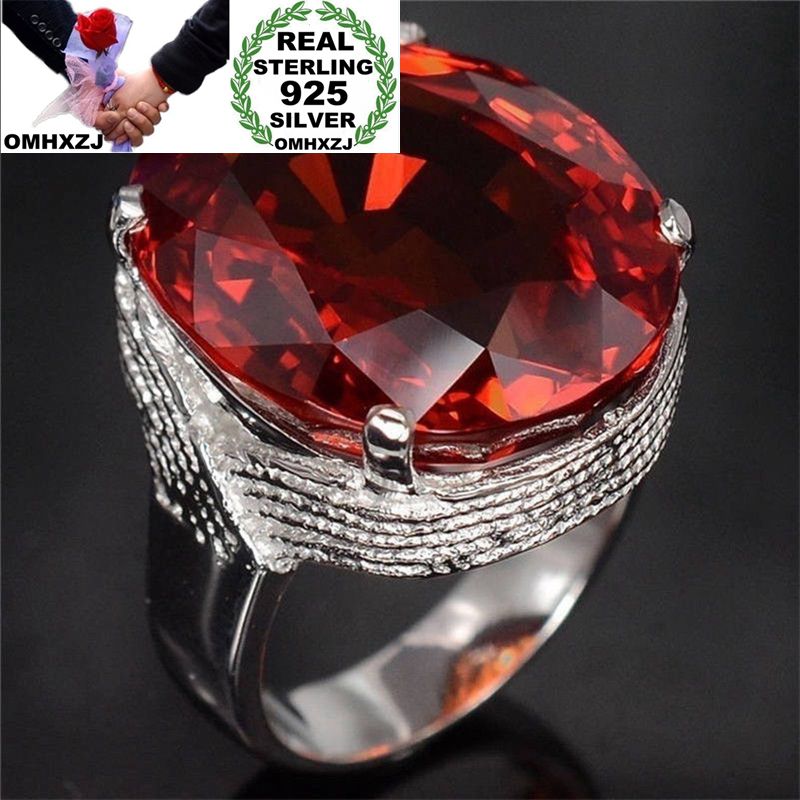 OMHXZJ Wholesale European Fashion Woman Man Party Wedding Gift Silver Oval Red Zircon 925 Sterling Silver Ring RR162
OMHXZJ Wholesale European Fashion Woman Man Party Wedding Gift Silver Oval Red Zircon 925 Sterling Silver Ring RR162