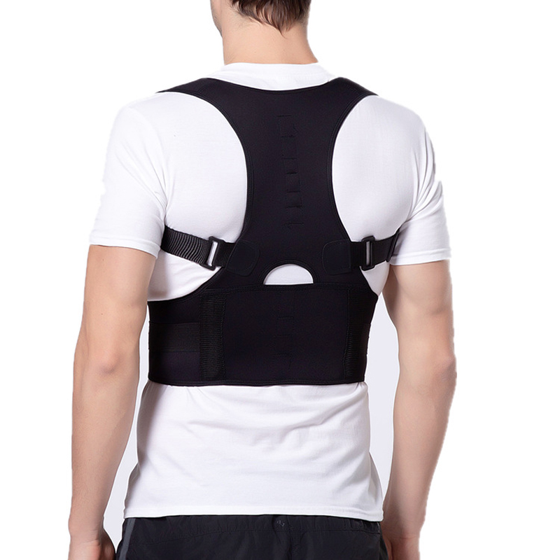 Posture Brace Adjustable Magnetic Posture Corrector Corset For Back Support Back Belt Lumbar Support Straight Corrector S-4XL, Black 
Posture Brace Adjustable Magnetic Posture Corrector Corset For Back Support Back Belt Lumbar Support Straight Corrector S-4XL, Black