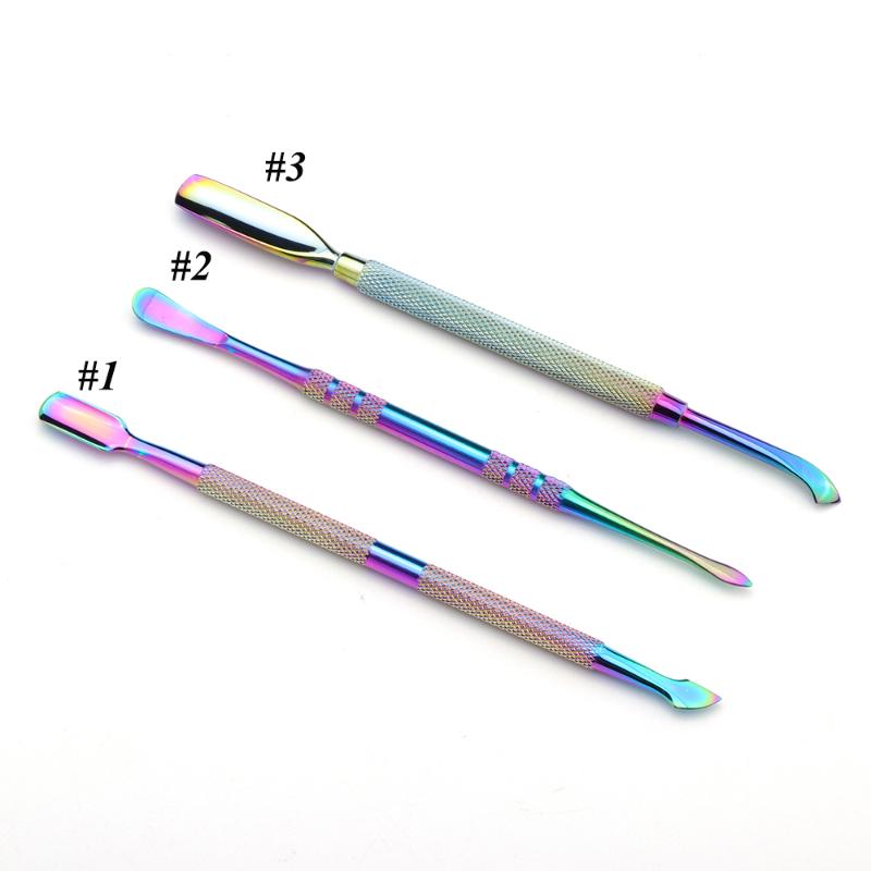 1Pcs Chameleon Stainless Steel Cuticle Remover Double End Sided Finger Dead Skin Push Nail Pusher Manicure Nail Care Tool JI062
1Pcs Chameleon Stainless Steel Cuticle Remover Double End Sided Finger Dead Skin Push Nail Pusher Manicure Nail Care Tool JI062