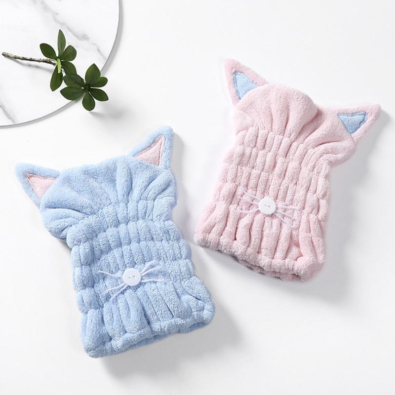 Super Absorbent Dry Hair Cap Towel Cute Cat Bath Towel Portable Home Travel Quick-drying Cap Bathroom Supplies
Super Absorbent Dry Hair Cap Towel Cute Cat Bath Towel Portable Home Travel Quick-drying Cap Bathroom Supplies