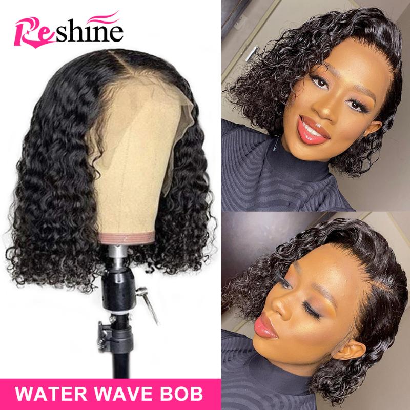 Reshine Hair Malaysia Hair Water Wave Wig 13X4 Short Bob Human Wigs Remy Bob Lace Front Wigs 4x4 Lace Closure Wig, As pic
Reshine Hair Malaysia Hair Water Wave Wig 13X4 Short Bob Human Wigs Remy Bob Lace Front Wigs 4x4 Lace Closure Wig, As pic