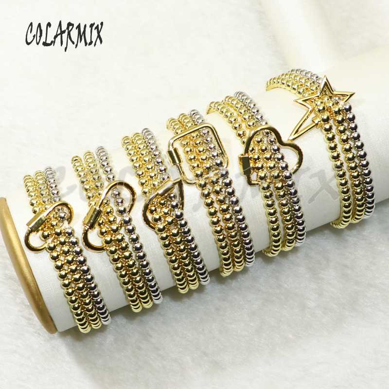4Pcs mix Lock charm bracelets mix shape 3 beaded bracelet fashion jewelry for women bracelets accessories gift 50658
4Pcs mix Lock charm bracelets mix shape 3 beaded bracelet fashion jewelry for women bracelets accessories gift 50658