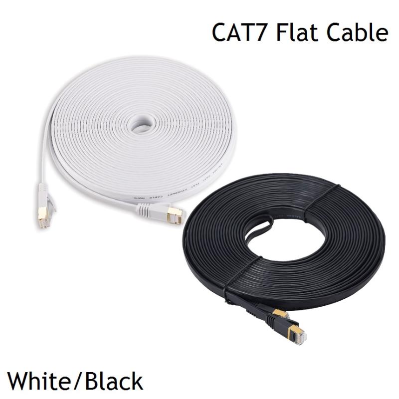15M 30M Black White Cat 7 Ethernet Cable Cat7 Flat Network Patch Cable RJ45 SSTP Lan CAT7 Flat Ethernet
15M 30M Black White Cat 7 Ethernet Cable Cat7 Flat Network Patch Cable RJ45 SSTP Lan CAT7 Flat Ethernet