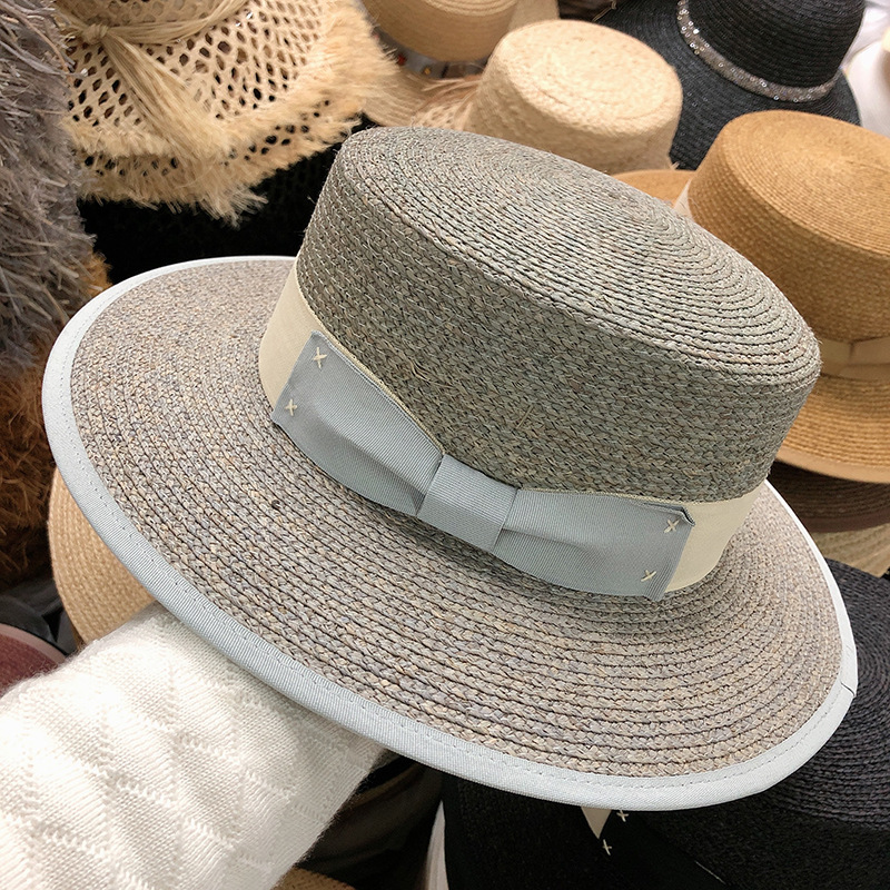 202006-shi handmade raffia grass bowknot leisure lady fedoras cap women panama outdoor jazz hat, Black
202006-shi handmade raffia grass bowknot leisure lady fedoras cap women panama outdoor jazz hat, Black