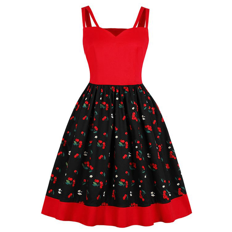 Cherry Print Spaghetti Strap Women Dresses Summer Elegant Sexy Retro Sweet Travel A Line 2020 Vintage Floral Red Cute Dress, Cherry print dress
Cherry Print Spaghetti Strap Women Dresses Summer Elegant Sexy Retro Sweet Travel A Line 2020 Vintage Floral Red Cute Dress, Cherry print dress