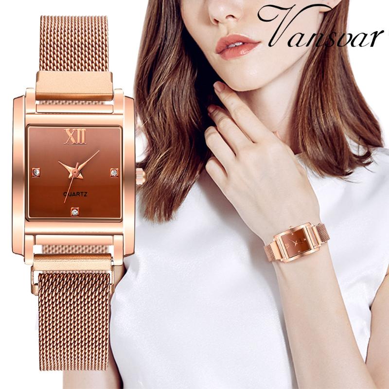 Wristwatches Fashion Women Watch Metal Steel Strip Square Simple Ladies Quartz WristWatch Clock Gift Bayan Kol Saati
Wristwatches Fashion Women Watch Metal Steel Strip Square Simple Ladies Quartz WristWatch Clock Gift Bayan Kol Saati